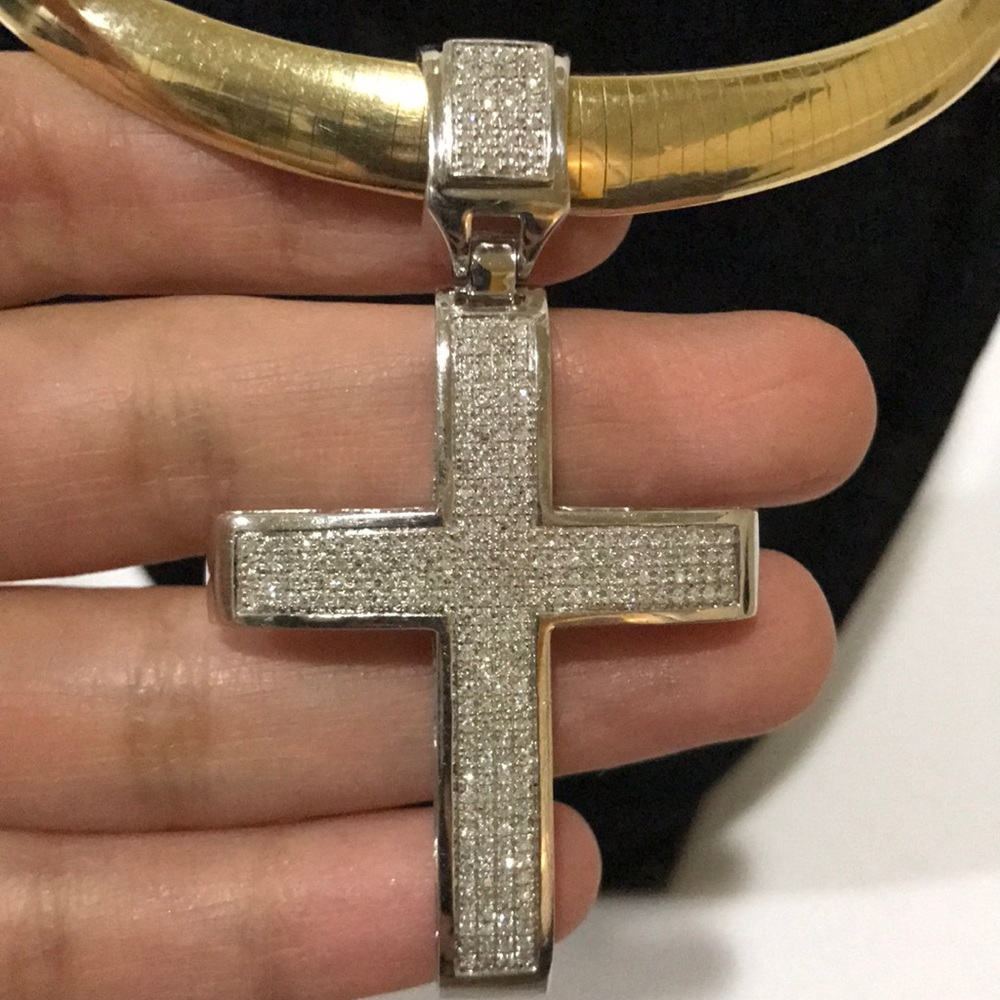 14K standard white gold, approximately 3CT, 12.4g
